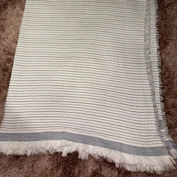Inup Home Cotton Summer Throw Waffle Weave
White,taupe, black, grey and blue - Picture 3 of 9